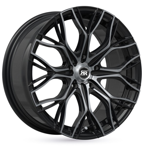 Llanta Racer MATRIX Shiny Black Machined Face 7.5x17" 5x110 ET40 CB65.1
