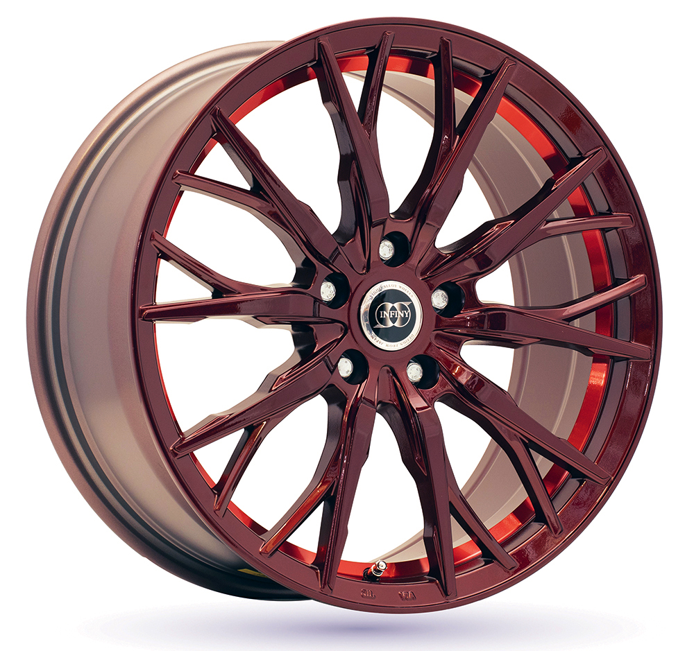 Llanta Infiny SPIKE Anodised Red 8.0x18" 5x112 ET42 CB66.5