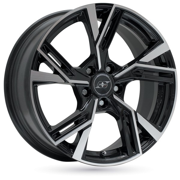 Llanta Infiny STADT INDIVIDUAL Shiny Black Machined Face 7.5x17" 5x100 ET36 CB57.1