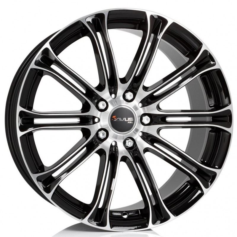 Llanta Avus AC-MB1 Black Matt 8.0x17" 5x120 ET15 CB72.6