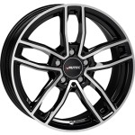 Llanta Autec MERCADOR Gloss Black / Polished 8.0x18" 5x112 ET32 CB66.6