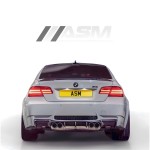 Bmw E92/E93 M3 Difusor Trasero Abs Negro Brillo