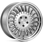 Llanta Ispiri CSR1D Silver Polished Lip 9.5x18" 5x100 ET35 CB57.1