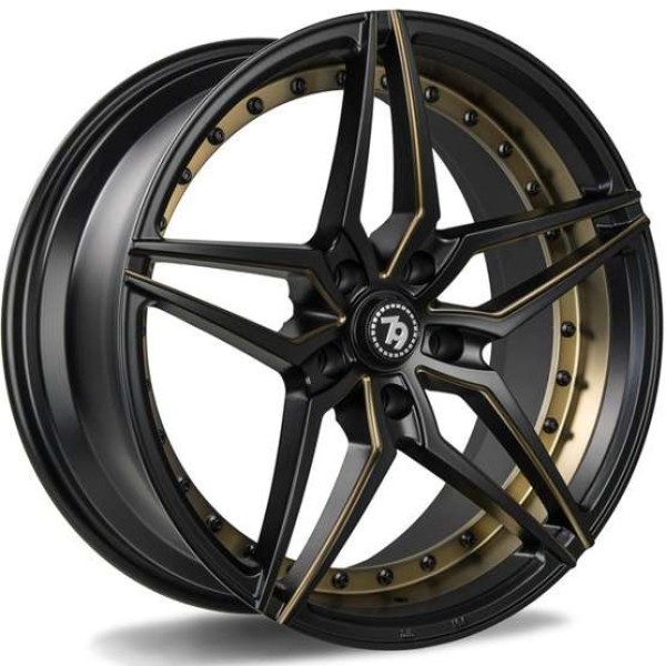 Llanta Seventy9 Wheels SV-AR DMBMG-Deep Matt Black Milled Gold 9.0x20" 5x112 ET25 CB66.5