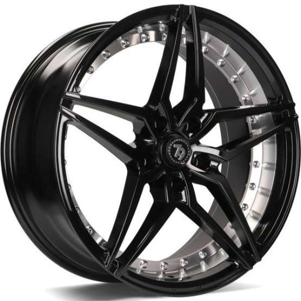 Llanta Seventy9 Wheels SV-AR BGIP-Black glossy inner polished 9.5x19" 5x120 ET35 CB74.1