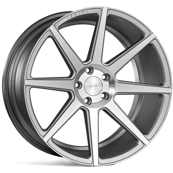 Llanta Ispiri ISR8 Satin Silver Machined 10.5x20" 5x112 ET45 CB66.56