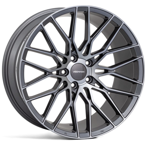 Llanta Veeman V-FS34 Gloss Gunmetal Machined 9.0x18" 5x112 ET42 CB66.56
