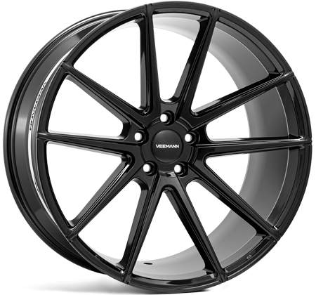 v-fs4-fs-gb-l Llanta Veeman V-FS4 Gloss Black 9.0x21" 5x120 ET35 CB72.56 - Imagen 1
