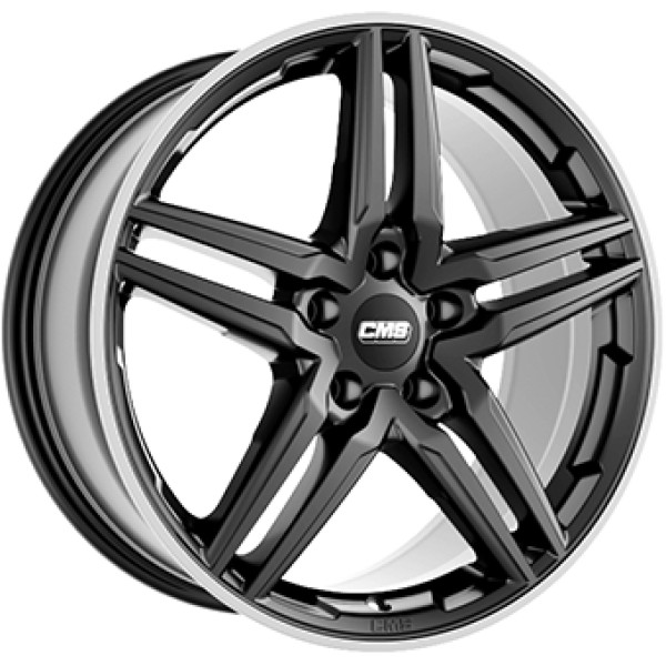 Llanta CMS C29 Gloss Black/Polished lip 8.0x18" 5x112 ET40 CB66.4