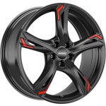 Llanta Ronal R62 RED Gloss Black 8.0x19" 5x114.3 ET40 CB82