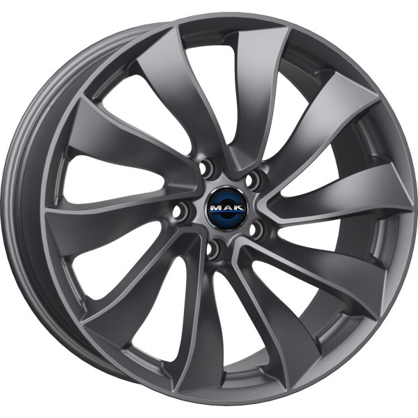 Llanta Mak SOLAR Gloss Gun Metallic 8.5x18" 5x114.3 ET40 CB64.1