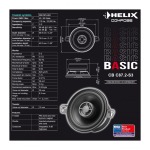 Altavoces Coaxiales HELIX CB C87.2-S3