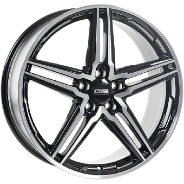 Llanta CMS C29 Black/Polished 8.0x18" 5x120 ET50 CB65.1
