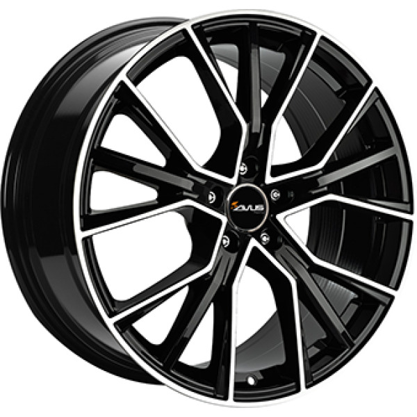 Llanta Avus AF18 Gloss Black / Polished 10.0x22" 5x112 ET35 CB66.4