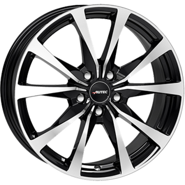 Llanta Autec BRIXEN Gloss Black / Polished 6.5x16" 5x114.3 ET32 CB66.1