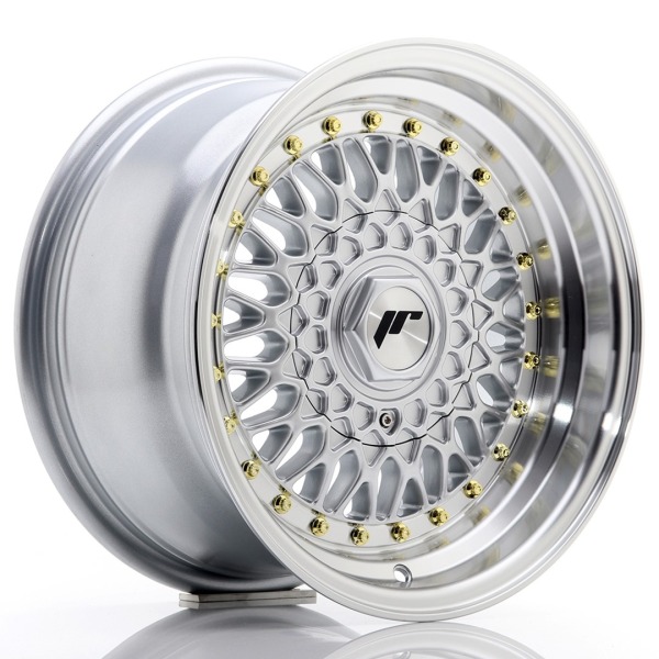 Llanta Japan Racing JR9 15x8 ET15 4x100/114 Silver w/Machined Lip