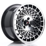 Llanta Japan Racing JR14 15x8 ET20 4x100 Gloss Black Machined Face