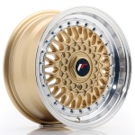 Llanta Japan Racing JR9 15x7 ET20 4x100/108 Gold w/Machined Lip