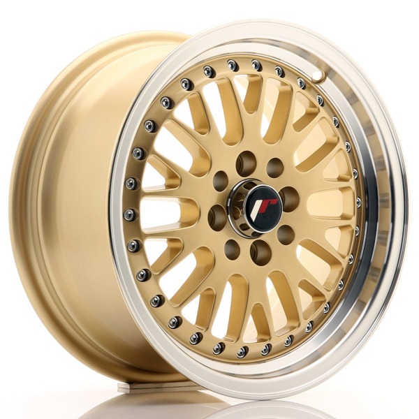 Llanta Japan Racing JR10 15x7 ET30 4x100/108 Gold w/Machined Lip