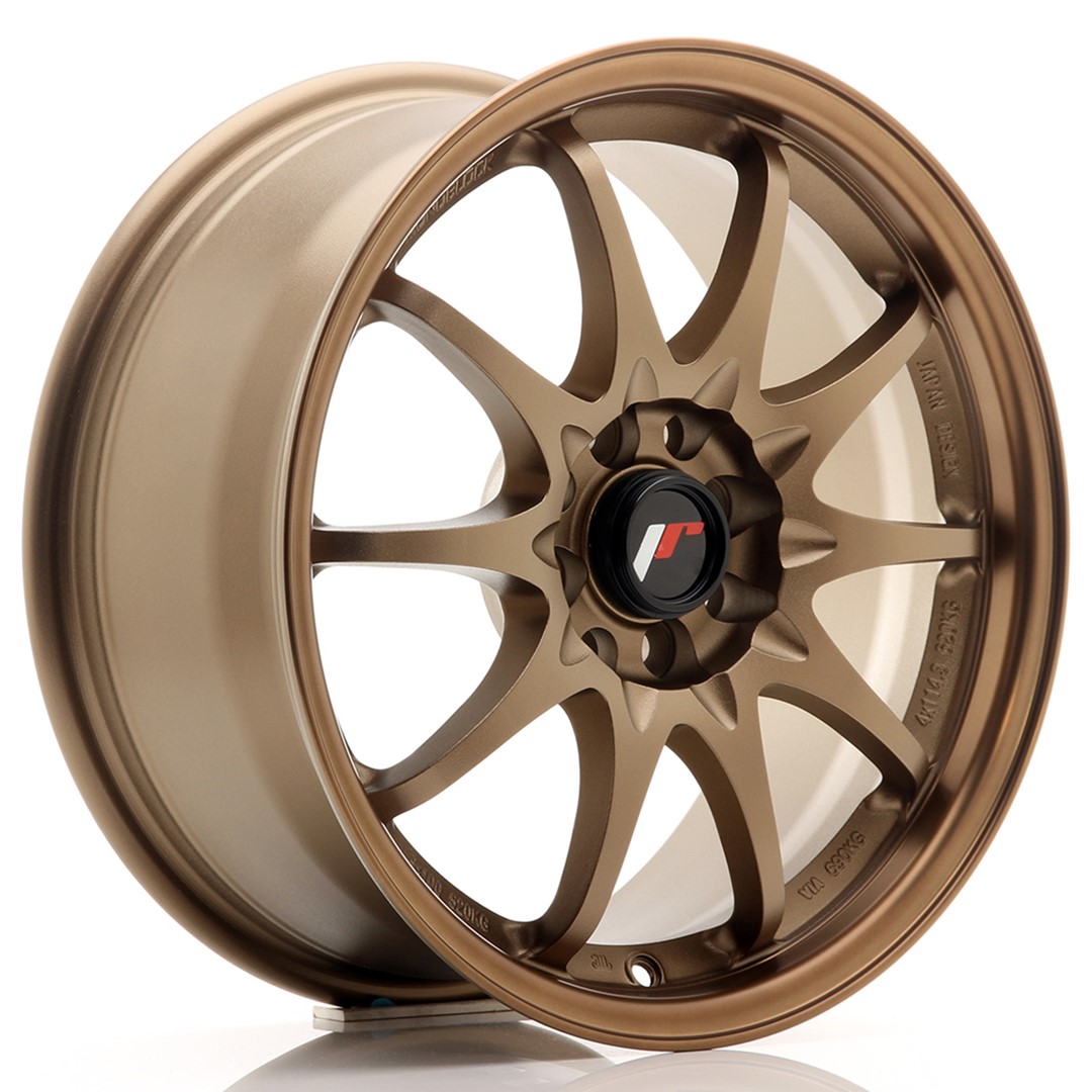 34649_0_23480 Llanta Japan Racing JR5 16x7 ET30 4x100/108 Dark Anodized Bronze - Imagen 1