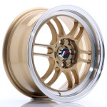Llanta Japan Racing JR7 15x7 ET38 4x100/114 Gold w/Machined Lip