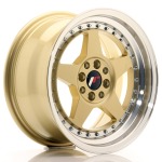 Llanta Japan Racing JR6 15x7 ET25 4x100/108 Gold w/Machined Lip