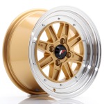 Llanta Japan Racing JR31 15x7.5 ET20 4x100 Gold w/Machined Lip