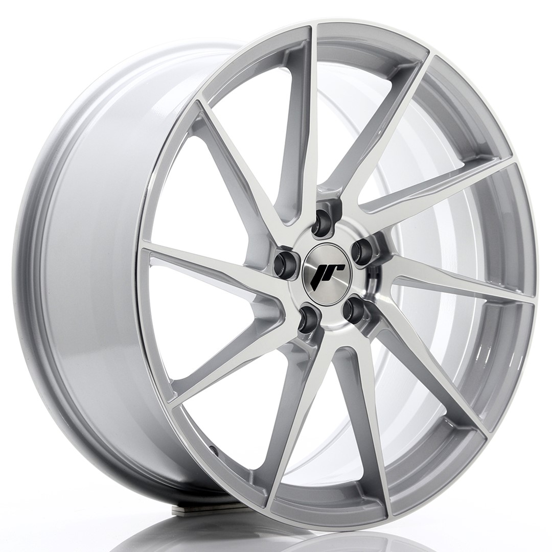 38077_0_24847 Llanta Japan Racing JR36 20x9 ET35 5x120 Silver Brushed Face - Imagen 1
