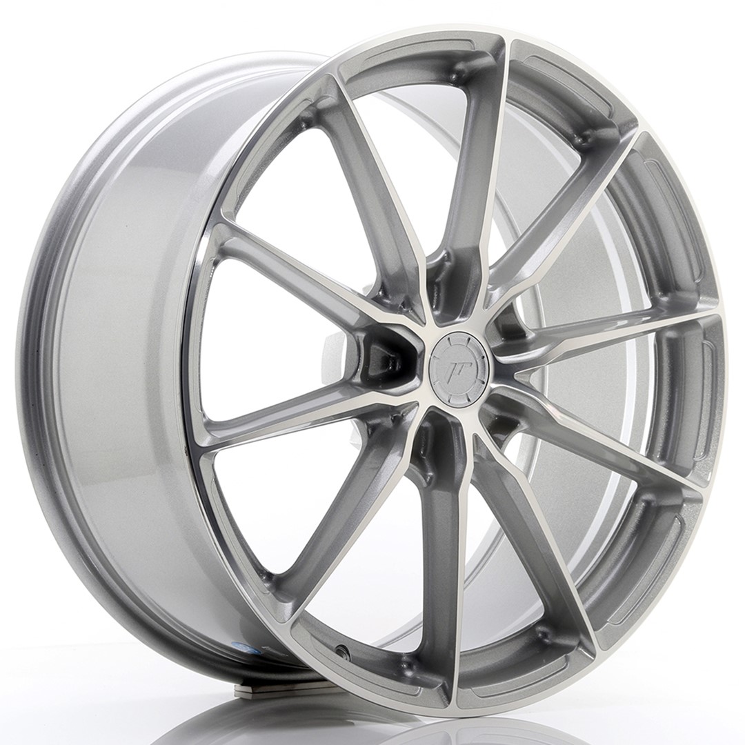 39404_0_24142 Llanta Japan Racing JR37 20x9 ET20-45 5H BLANK Silver Machined Face - Imagen 1