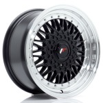Llanta Japan Racing JR9 16x7,5 ET25 4x100/108 Gloss Black w/Machined Lip