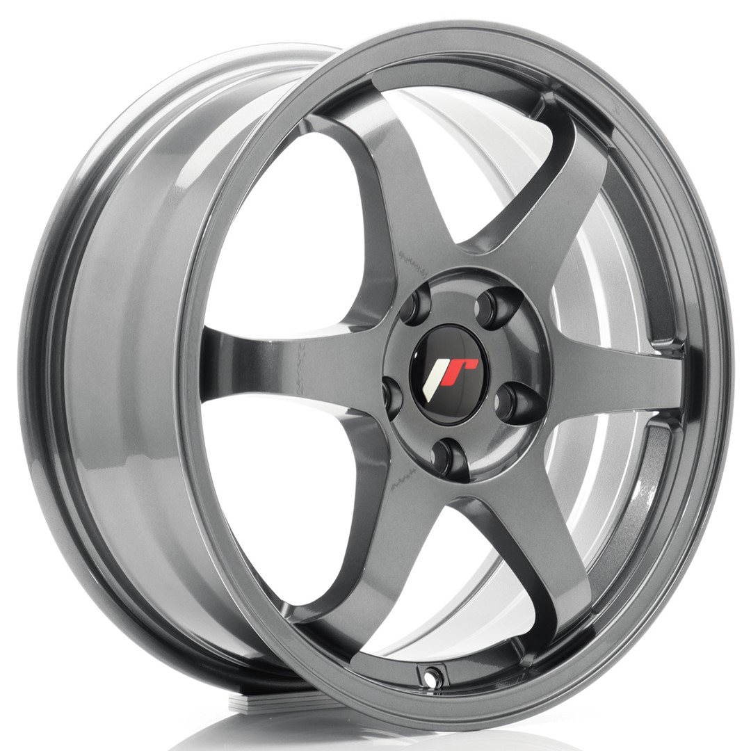 44094_0_32845 Llanta Japan Racing JR3 17x7 ET40 5x100 Gun Metal - Imagen 1