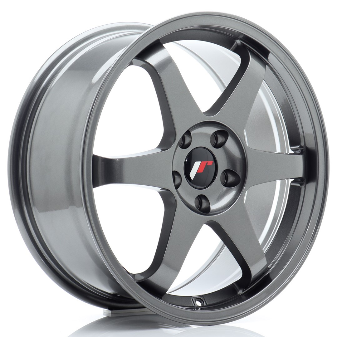 44125_0_32754 Llanta Japan Racing JR3 18x8 ET40 5x100 Gun Metal - Imagen 1