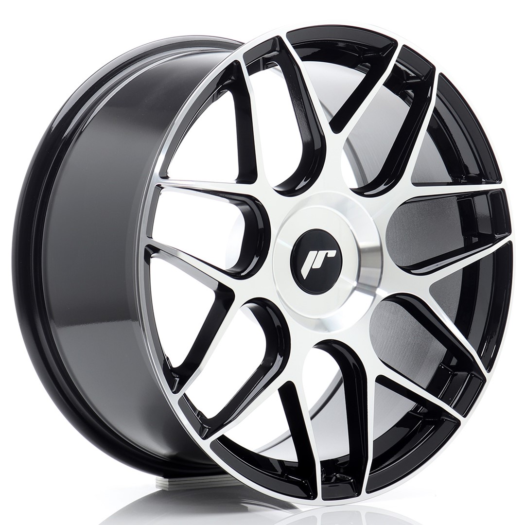 44643_0_34297 Llanta Japan Racing JR18 18x8,5 ET20-45 BLANK Black Machined Face - Imagen 1