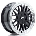 Llanta Japan Racing JR23 16x7 ET20-45 5H BLANK Gloss Black w/Machined Lip