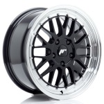 Llanta Japan Racing JR23 17x8 ET35 5x100 Gloss Black w/Machined Lip