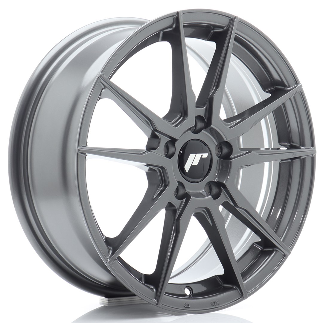 44805_0_33621 Llanta Japan Racing JR21 17x7 ET40 5x100 Hyper Gray - Imagen 1