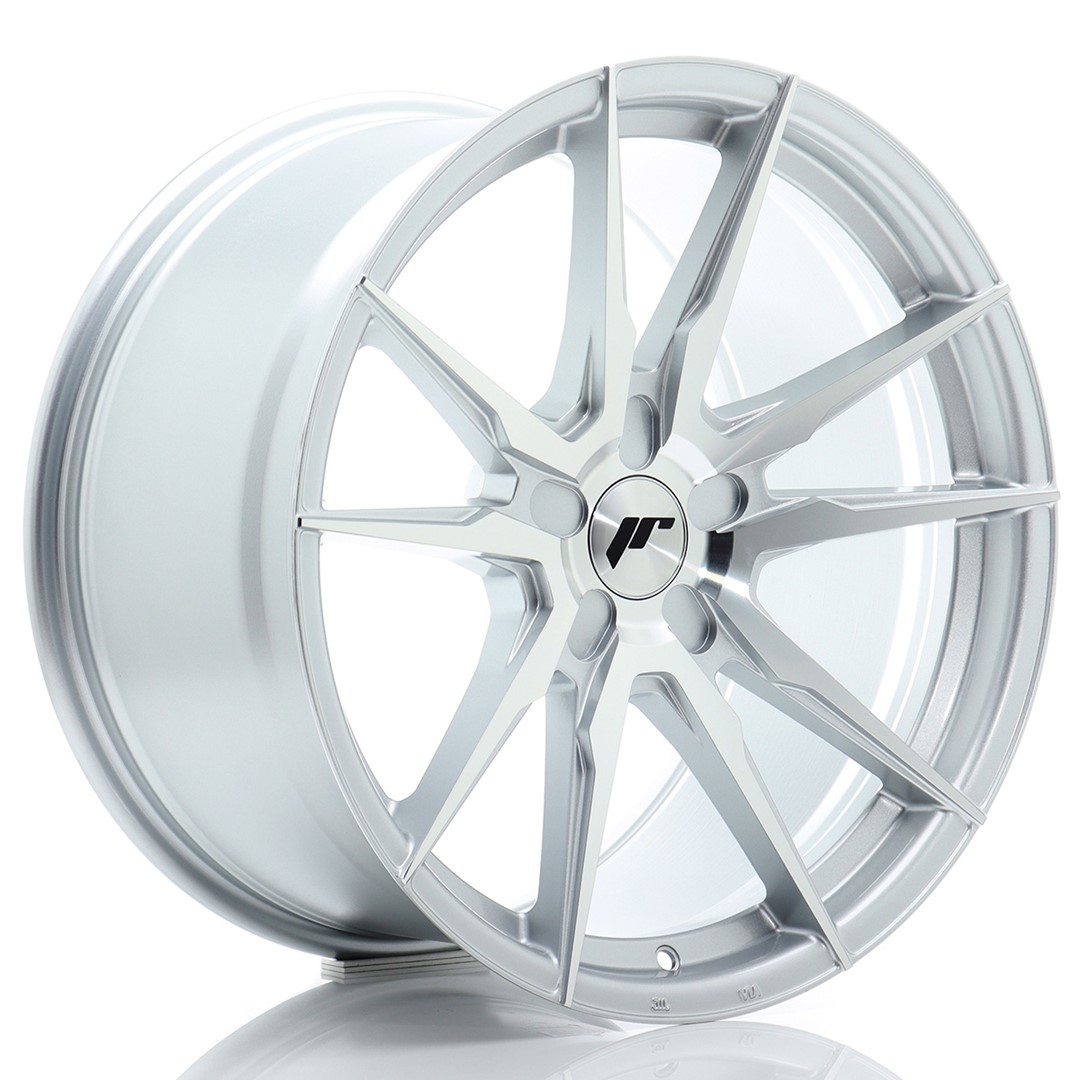 44898_0_33958 Llanta Japan Racing JR21 19x10 ET20-51 5H BLANK Silver Machined Face - Imagen 1
