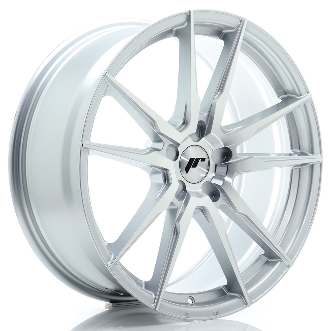 44903_0_33834 Llanta Japan Racing JR21 20x8 ET20-40 5H BLANK Silver Machined Face - Imagen 1