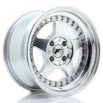 Llanta Japan Racing JR6 15x8 ET25 4x100 Silver Machined Face