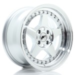 Llanta Japan Racing JR6 16x8 ET30 4x100 Silver Machined Face