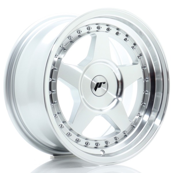 Llanta Japan Racing JR6 16x8 ET10-30 BLANK Silver Machined Face