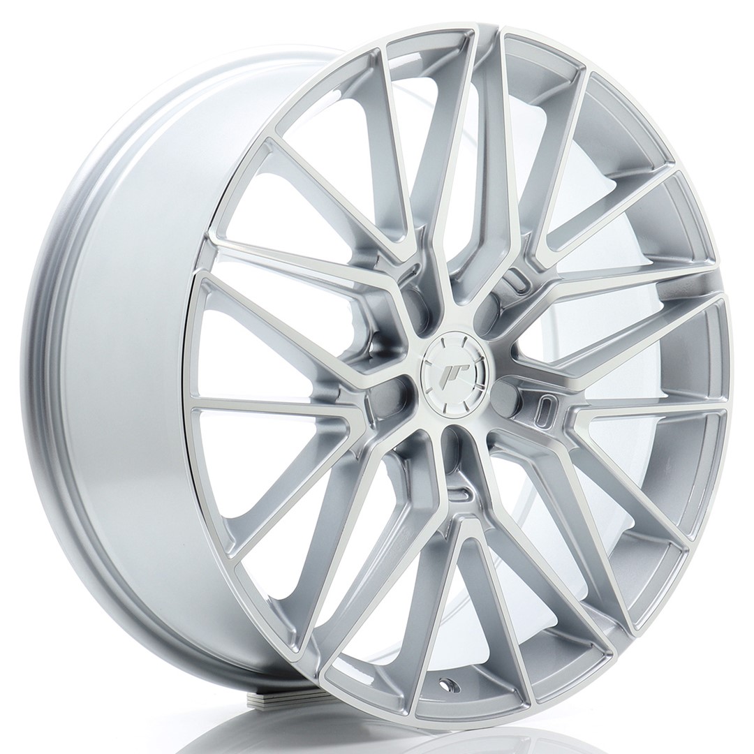 45459_0_34634 Llanta Japan Racing JR38 19x8 ET20-40 5H BLANK Silver Machined Face - Imagen 1