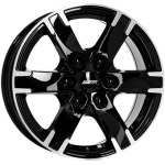 Llanta Alutec TITAN Gloss Black / Polished 7.0x16" 6x130 ET55 CB84.1