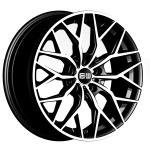 Llanta Elite Wheels EW22 Black Polished 8.5x20" 5x108 ET45 CB65.1