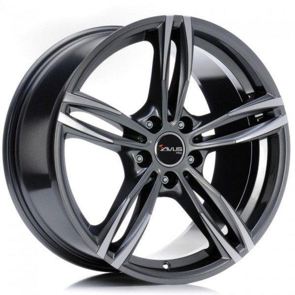 Llanta Avus AC-MB3 Anthracite Polished 8.5x18" 5x120 ET37 CB72.6
