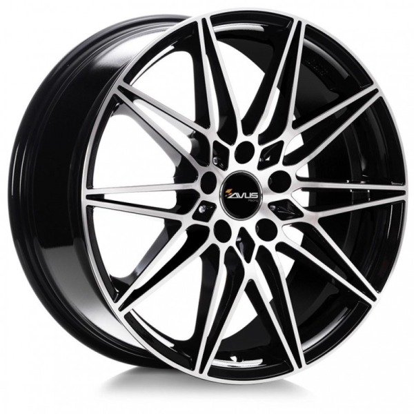 Llanta Avus AC-MB5 Black Polished 8.0x19" 5x120 ET36 CB72.6