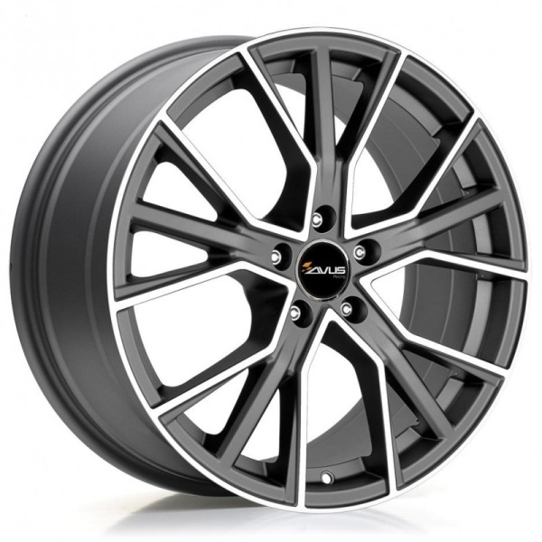 Llanta Avus AF18 Anthracite Matt Polished 8.0x18" 5x112 ET48 CB57.1