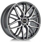 Llanta Avus AF19 Anthracite Polished 7.5x17" 5x112 ET47 CB66.6