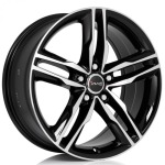 Llanta Avus AF6 Black Polished 9.0x20" 5x112 ET45 CB66.6