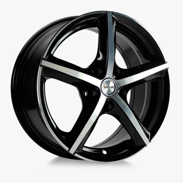 Llanta Avus AF8 Black Polished 7.5x17" 5x114.3 ET40 CB73.1